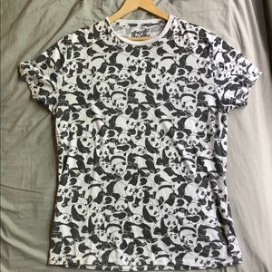 Men’s All Over Panda T-shirt XL